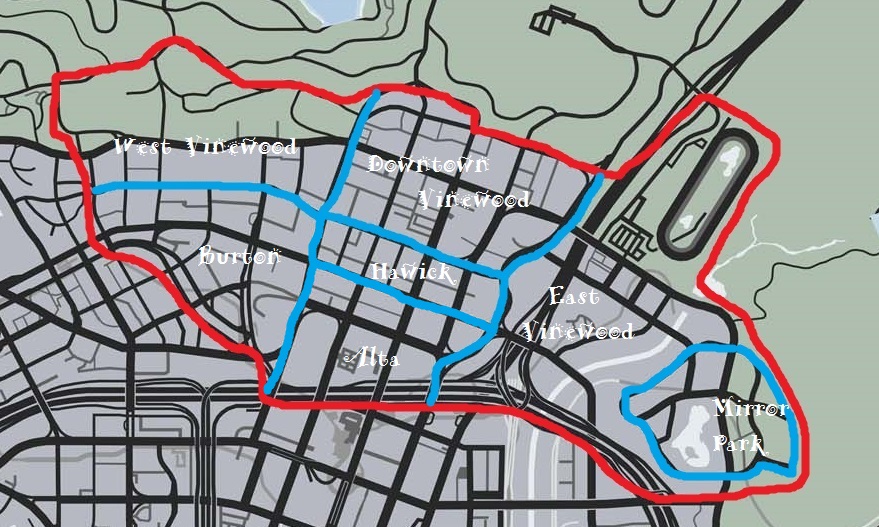 Gta 5 Vinewood Map